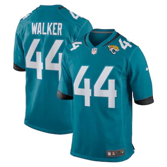 youth nike travon walker teal jacksonville jaguars 2022 nfl